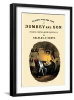 Dombey & Son by Charles Dickens Title page-Hablot Knight Browne-Framed Giclee Print