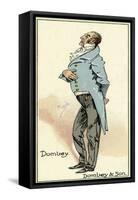 Dombey & Son by Charles Dickens-Hablot Knight Browne-Framed Stretched Canvas