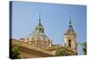 Dome and bell tower of the Iglesia de San Juan de Dios, Granada, Spain-Julie Eggers-Stretched Canvas