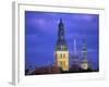 Dome Cathedral, St. Peter's and St. Saviour's Churches, Riga, Latvia-Peter Adams-Framed Photographic Print