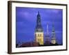 Dome Cathedral, St. Peter's and St. Saviour's Churches, Riga, Latvia-Peter Adams-Framed Photographic Print