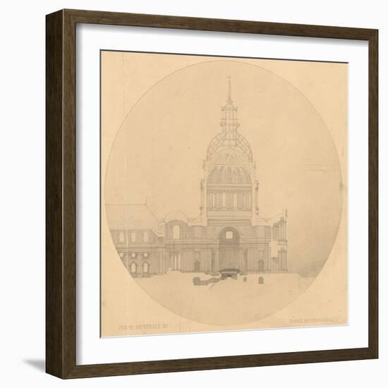 Dôme des Invalides : projet de tombeau pour Napoléon Ier-Henri Labrouste-Framed Giclee Print