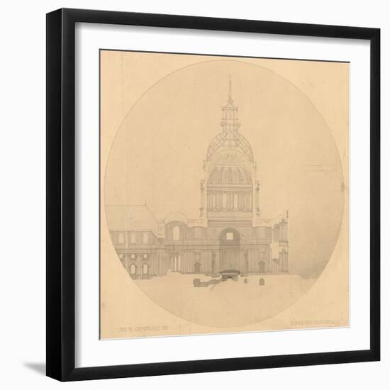 Dôme des Invalides : projet de tombeau pour Napoléon Ier-Henri Labrouste-Framed Giclee Print