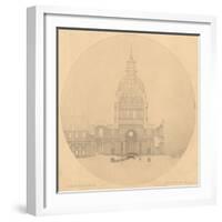 Dôme des Invalides : projet de tombeau pour Napoléon Ier-Henri Labrouste-Framed Giclee Print