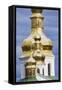 Dome detail, Pechersk Lavra (Monastery of the Caves), Kiev, Ukraine-William Sutton-Framed Stretched Canvas