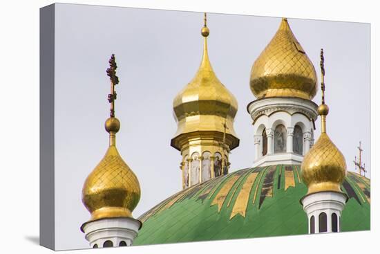 Dome detail, Pechersk Lavra (Monastery of the Caves), Kiev, Ukraine-William Sutton-Stretched Canvas