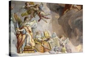 Dome fresco by Johann Michael Rottmayr, Karlskirche (St. Charles's Church), Austria-Godong-Stretched Canvas