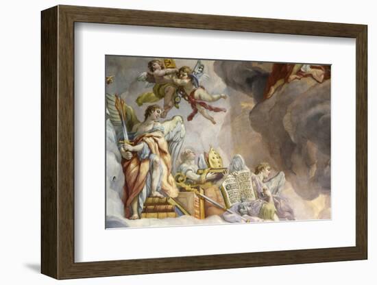 Dome fresco by Johann Michael Rottmayr, Karlskirche (St. Charles's Church), Austria-Godong-Framed Photographic Print