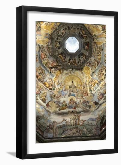 Dome Fresco of the Last Judgement by Giorgio Vasari and Federico Zuccari Inside the Duomo-Stuart Black-Framed Photographic Print