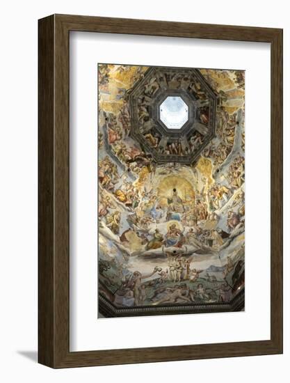 Dome Fresco of the Last Judgement by Giorgio Vasari and Federico Zuccari Inside the Duomo-Stuart Black-Framed Photographic Print