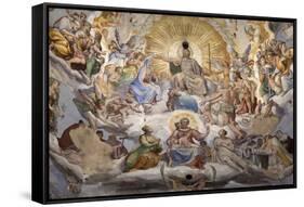 Dome Fresco of the Last Judgement-Stuart Black-Framed Stretched Canvas