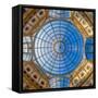 Dome in Galleria Vittorio Emanuele, Milan, Italy-weruskak-Framed Stretched Canvas