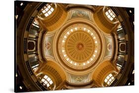 Dome in the Wisconsin State Capitol-Paul Souders-Stretched Canvas