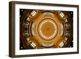 Dome in the Wisconsin State Capitol-Paul Souders-Framed Photographic Print