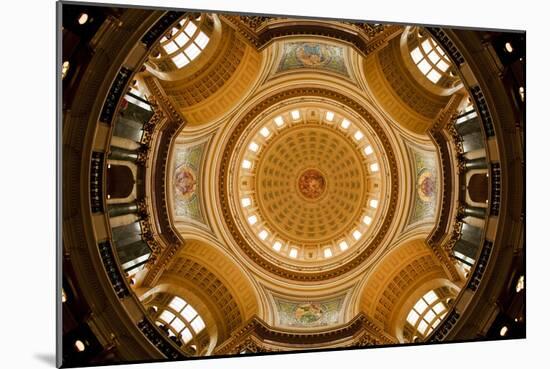 Dome in the Wisconsin State Capitol-Paul Souders-Mounted Photographic Print