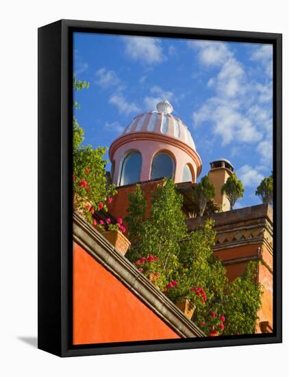 Dome of A Church, San Miguel De Allende, Guanajuato State, Mexico-Julie Eggers-Framed Stretched Canvas