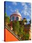 Dome of A Church, San Miguel De Allende, Guanajuato State, Mexico-Julie Eggers-Stretched Canvas