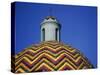 Dome of Church of St Paul Apostle Adorned with Coloured Tiles-null-Stretched Canvas