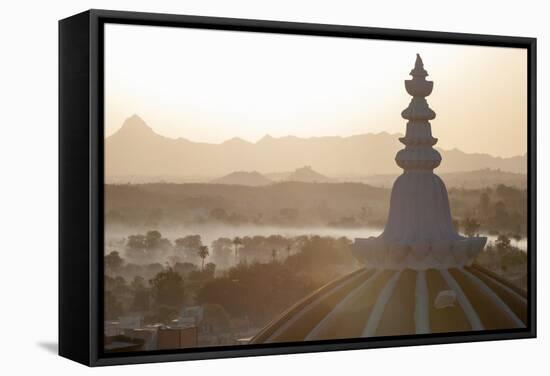 Dome of Deogarh Mahal Palace Hotel at Dawn, Deogarh, Rajasthan, India, Asia-Martin Child-Framed Stretched Canvas