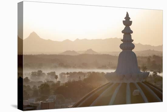 Dome of Deogarh Mahal Palace Hotel at Dawn, Deogarh, Rajasthan, India, Asia-Martin Child-Stretched Canvas