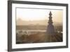 Dome of Deogarh Mahal Palace Hotel at Dawn, Deogarh, Rajasthan, India, Asia-Martin Child-Framed Photographic Print