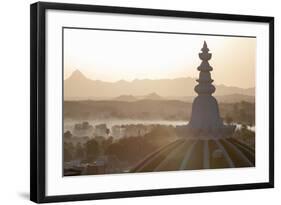 Dome of Deogarh Mahal Palace Hotel at Dawn, Deogarh, Rajasthan, India, Asia-Martin Child-Framed Photographic Print