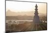 Dome of Deogarh Mahal Palace Hotel at Dawn, Deogarh, Rajasthan, India, Asia-Martin Child-Mounted Photographic Print