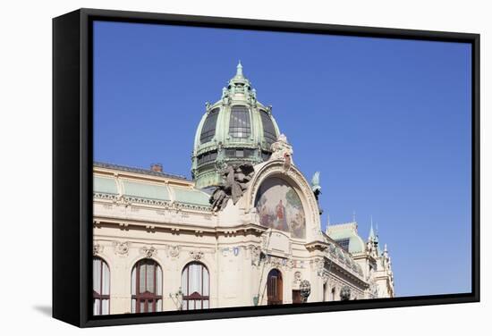 Dome of Municipal House Obecni Dum-Markus-Framed Stretched Canvas