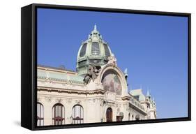 Dome of Municipal House Obecni Dum-Markus-Framed Stretched Canvas