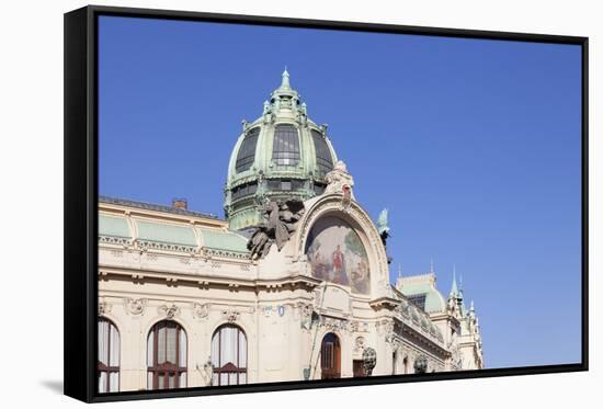 Dome of Municipal House Obecni Dum-Markus-Framed Stretched Canvas