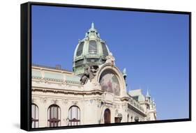 Dome of Municipal House Obecni Dum-Markus-Framed Stretched Canvas