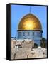 Dome of Rock Above Western Wall Plaza, Old City, UNESCO World Heritage Site, Jerusalem, Israel-Gavin Hellier-Framed Stretched Canvas