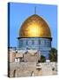 Dome of Rock Above Western Wall Plaza, Old City, UNESCO World Heritage Site, Jerusalem, Israel-Gavin Hellier-Stretched Canvas