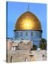 Dome of Rock Above Western Wall Plaza, Old City, UNESCO World Heritage Site, Jerusalem, Israel-Gavin Hellier-Stretched Canvas