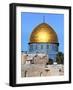 Dome of Rock Above Western Wall Plaza, Old City, UNESCO World Heritage Site, Jerusalem, Israel-Gavin Hellier-Framed Photographic Print