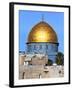 Dome of Rock Above Western Wall Plaza, Old City, UNESCO World Heritage Site, Jerusalem, Israel-Gavin Hellier-Framed Photographic Print