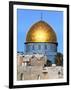 Dome of Rock Above Western Wall Plaza, Old City, UNESCO World Heritage Site, Jerusalem, Israel-Gavin Hellier-Framed Photographic Print