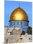 Dome of Rock Above Western Wall Plaza, Old City, UNESCO World Heritage Site, Jerusalem, Israel-Gavin Hellier-Mounted Photographic Print