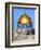 Dome of Rock Above Western Wall Plaza, Old City, UNESCO World Heritage Site, Jerusalem, Israel-Gavin Hellier-Framed Photographic Print