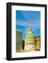 Dome of Saint Louis Historical Old Courthouse, Federal Style architecture built in 1826 and site...-null-Framed Photographic Print