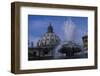 Dome of Saint Peter's with Fountain-null-Framed Photographic Print