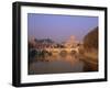 Dome of St. Peters and Skyline of the Vatican Above the Tiber River, Rome, Lazio, Italy, Europe-Roy Rainford-Framed Photographic Print