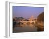 Dome of St. Peters and Skyline of the Vatican Above the Tiber River, Rome, Lazio, Italy, Europe-Roy Rainford-Framed Photographic Print