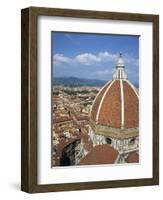 Dome of the Cathedral with the Skyline of Florence, UNESCO World Heritage Site, Tuscany, Italy-Lightfoot Jeremy-Framed Photographic Print