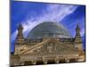 Dome of the Deutscher Bundestag, Reichstag, German parliament, Regierungsviertel government distric-Miva Stock-Mounted Photographic Print