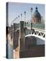 Dome of the Hopital De La Grave and Pont St-Pierre Bridge, Toulouse, Midi-Pyrenees Region, France-null-Stretched Canvas