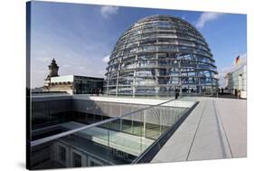 Dome of the Reichstag Building, Berlin, Germany-null-Stretched Canvas