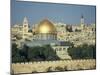 Dome of the Rock and Temple Mount from Mount of Olives, Jerusalem, Israel, Middle East-Simanor Eitan-Mounted Photographic Print