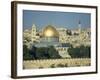 Dome of the Rock and Temple Mount from Mount of Olives, Jerusalem, Israel, Middle East-Simanor Eitan-Framed Photographic Print