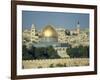 Dome of the Rock and Temple Mount from Mount of Olives, Jerusalem, Israel, Middle East-Simanor Eitan-Framed Photographic Print